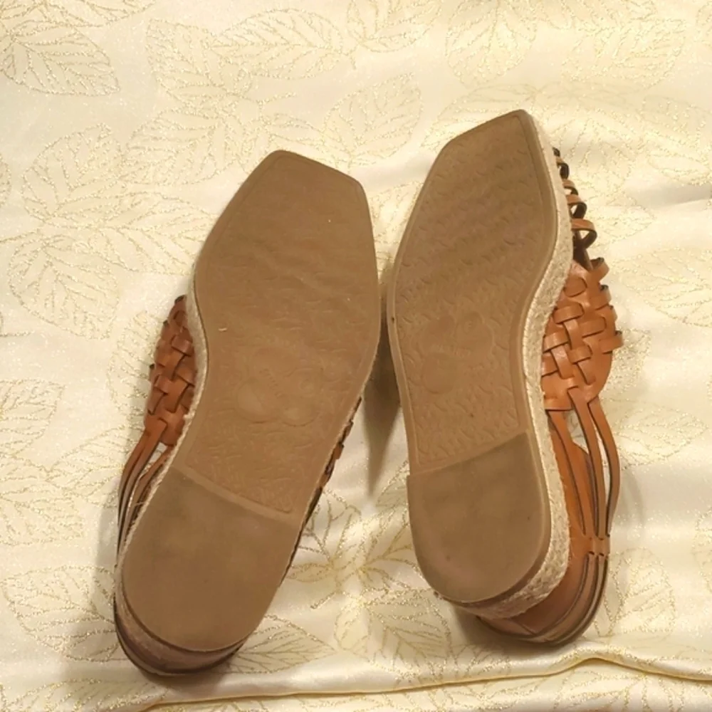 Sam & Libby Women's Asha Espadrille Saddle Slip On Shoes Brown Size 9